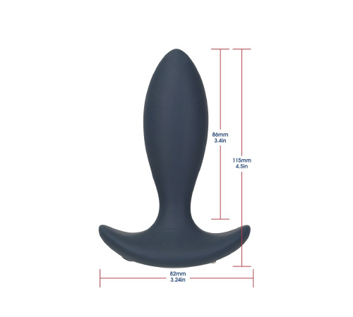 Анальна пробка з пульсацією Lux Active – Throb – 4.5