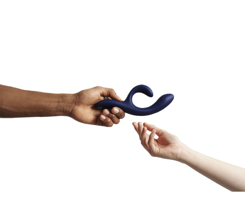 Смарт вібратор-кролик We-Vibe Nova Midnight Blue, ергономічний, регульований кут нахилу стовбура