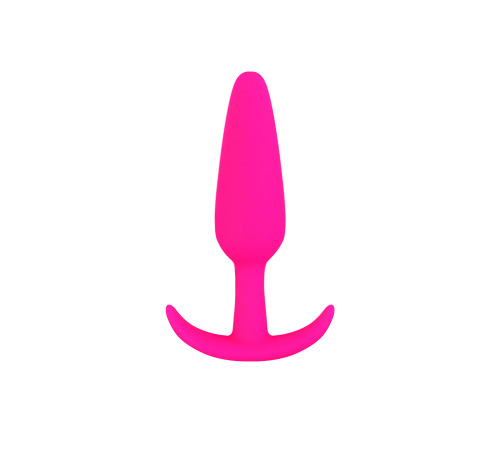 Анальна пробка Velvet Bullet М, оксамитовий силікон, рожевий колір