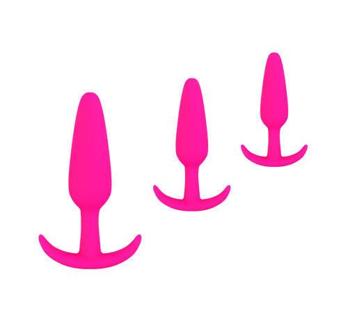 Анальна пробка Velvet Bullet М, оксамитовий силікон, рожевий колір