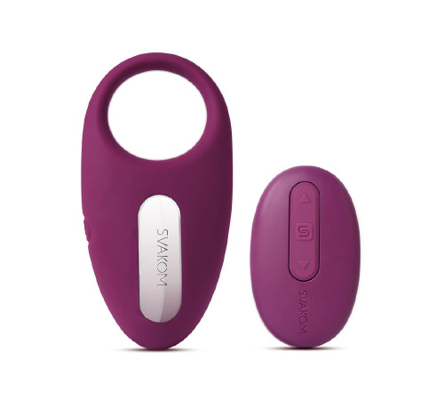Эрекционное кольцо Svakom Winni Violet пультом упраления