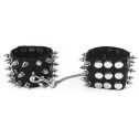 Наручники с шипами, кожа Art of Sex - Rose Spiked Leather Handcuffs