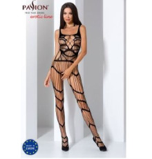 Бодистокинг Passion BS058 black, комбинезон, очень воздушный