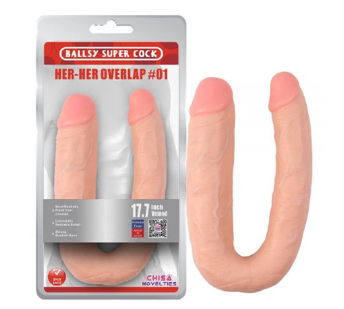 Фалоімітатор подвійний Chisa Her-Her Overlap
