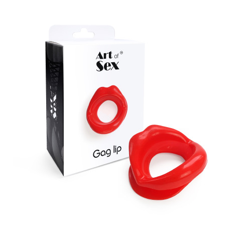 Кляп у формі губ Art of Sex - Gag lip, Червоний