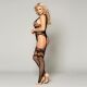 Сетчатый бодистокинг с имитацией чулок 