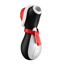 Вакуумный клиторальный стимулятор Satisfyer Penguin Holiday Edition, в шапочке и шарфе