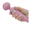 Вібромасажер 2в1 PILLOW TALK - Sultry Pink, класичний масажер і вібратор з ротацією, підігрів