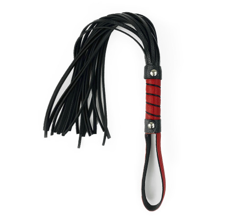 Батоги BDSM NeDlyaskuki, Еко шкіра Чорно/Червона