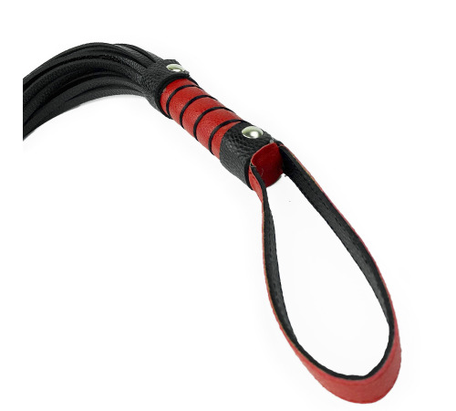 Батоги BDSM NeDlyaskuki, Еко шкіра Чорно/Червона