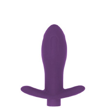 Анальна пробка з вібрацією MAI Attraction Toys №87 Purple перезаряджаєма, длина 11см, диаметр 3,5см