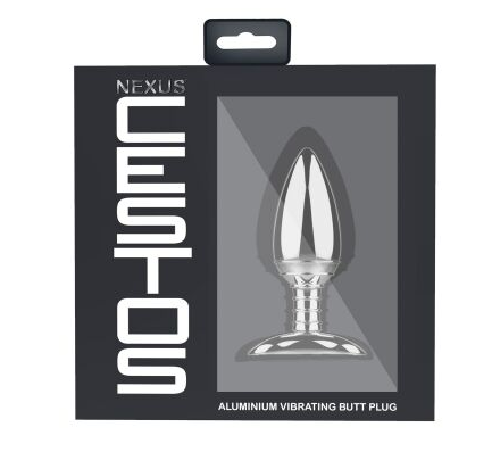 Алюминиевая анальная пробка с вибрацией и дистанционным управлением Nexus Cestos