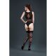 Комплект: боди и чулки Moonlight Model 16 Black, имитация топа и трусиков
