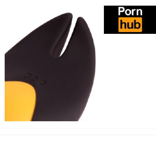 Вибростимулятор Pornhub Turbo Clit Stim с гибкими ушками, очень нежный силикон, 6 режимов работы