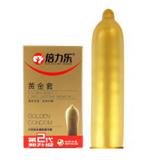 Презервативы золотого цвета Gold condom 10 шт
