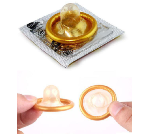 Презервативы золотого цвета Gold condom 10 шт