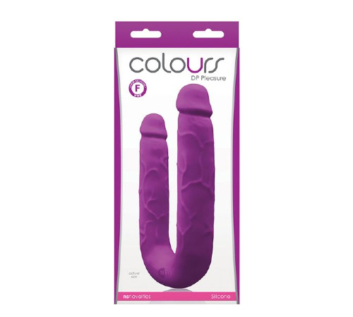 Двойной фаллоимитатор COLOURS DP PLEASURES PURPLE             