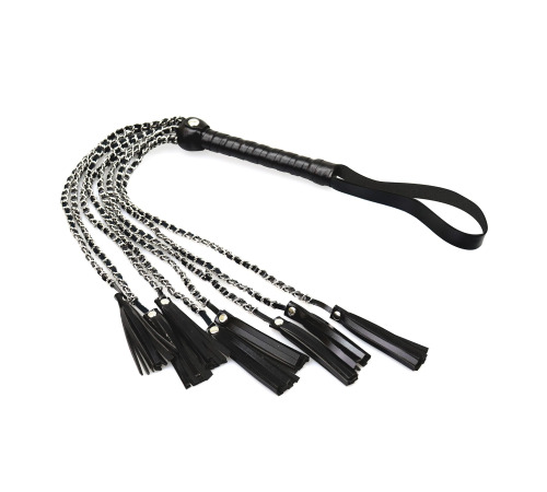 Ажурная плеть из эко кожи Art of Sex - Brianna, цвет Черный