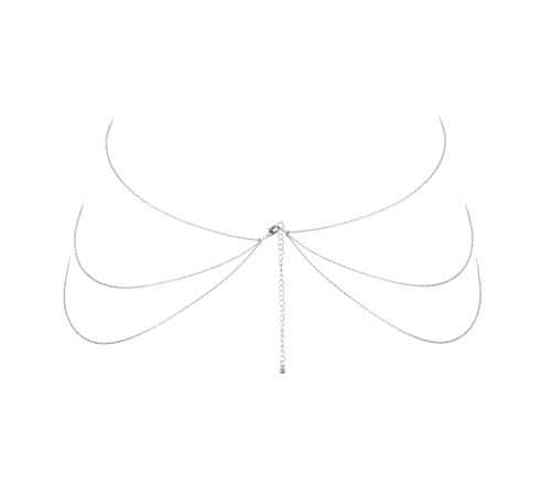 Цепочка для тела Bijoux Indiscrets Magnifique 8 Body Chain - Silver, украшение для тела