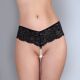 Сексуальные женские трусики Fabiana с жемчугом, черные, размер XS-M