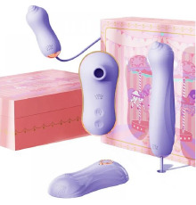 Набор секс игрушек Zalo UNICORN Vibratrion & Thrusting Set - VIOLET
