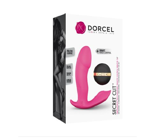 Вібратор Dorcel Secret Clit з підігрівом і пультом ДК, можна під одяг, голосове керування