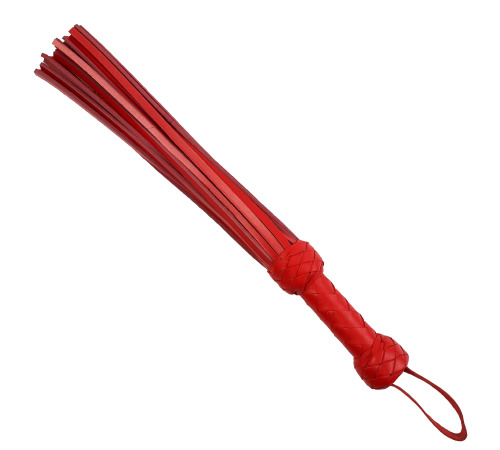 Плеть флоггер из Ремённой кожи Красный 50 см
