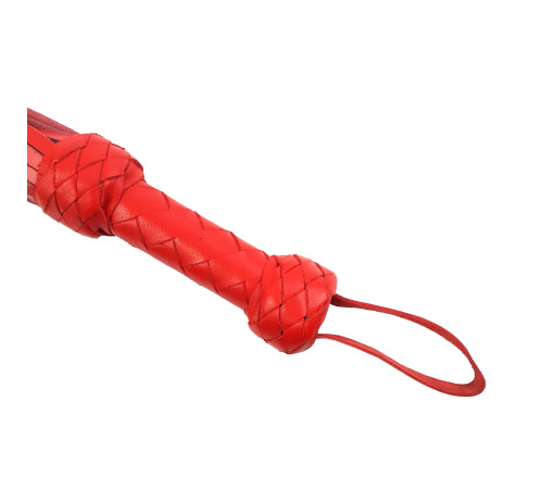 Плеть флоггер из Ремённой кожи Красный 50 см