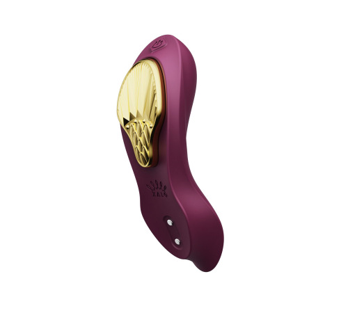Смартвибратор в трусики Zalo — AYA Velvet Purple, насадка и пульт ДУ