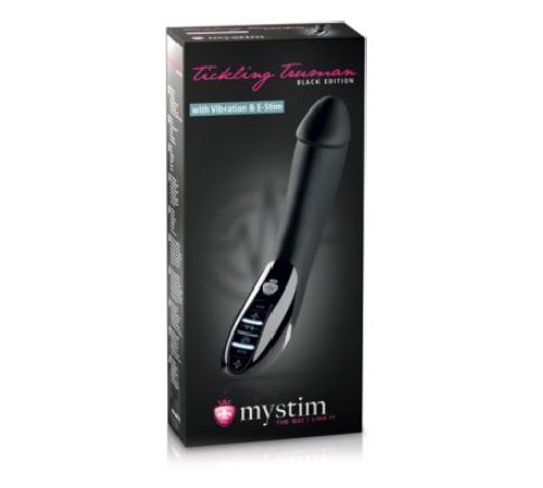 Вибратор с электростимуляцией Mystim Tickling Truman eStim Black, миостимулятор