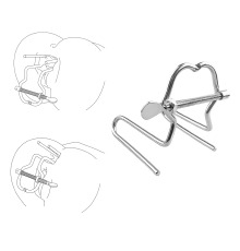 Металлический анальный расширитель, Серебро