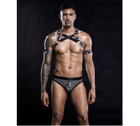 Мужской эротический костюм с портупеей 