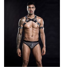 Мужской эротический костюм с портупеей 