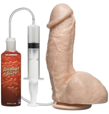 Кончающий фаллоимитатор Doc Johnson The Amazing Squirting Realistic Cock, ПВХ, диаметр 5,1см