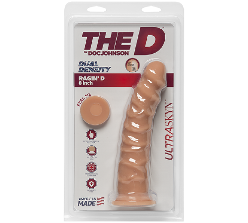 Фалоімітатор Doc Johnson The D - Ragin D - 8 Inch Without Balls - ULTRASKYN, діаметр 5,1 см