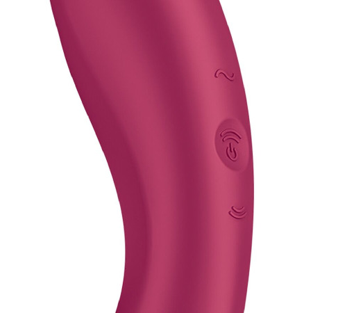 Вакуумный стимулятор с вибрацией Satisfyer Curvy Trinity 1 Red, игрушка 3в1