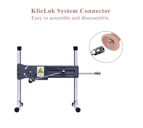 Реалістичний фалоімітатор для секс-машин Hismith 7.5″ Flexible Silicone Dildo, система KlicLok