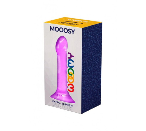 Дилдо Wooomy Mooosy, с присоской, совместим с трусиками для страпона, длина 18 см, диаметр 4,5 см