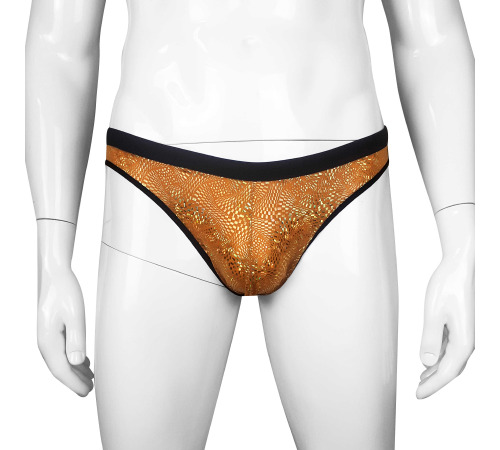 Виниловые мужские трусики с отверстием Джон