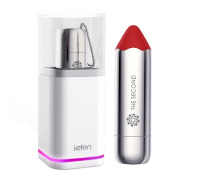 Віброкуля Leten The Second tomato red з індукційної зарядкою, водонепроникна, дуже потужна