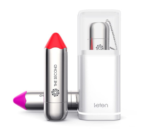 Вибропуля Leten The Second tomato red с индукционной зарядкой, водонепроницаемая, очень мощная