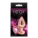 Анальна пробка REAR ASSETS ROSE GOLD HEART PINK, M