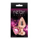 Анальна пробка REAR ASSETS ROSE GOLD HEART PINK, M