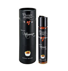 Массажное масло Plaisirs Secrets Creme Brulee (59 мл) с афродизиаками съедобное, подарочная упаковка