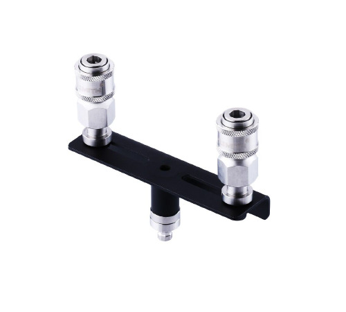 Двойной коннектор для секс-машин Hismith Quick Connector Adapter with Double Head, система KlicLok