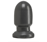 Анальная пробка для фистинга Doc Johnson American Bombshell - Shell Shock S Gun Metal, диаметр 7,4см