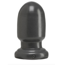 Анальна пробка для фістінгу Doc Johnson American Bombshell - Shell Shock S Gun Metal, діаметр 7,4 см