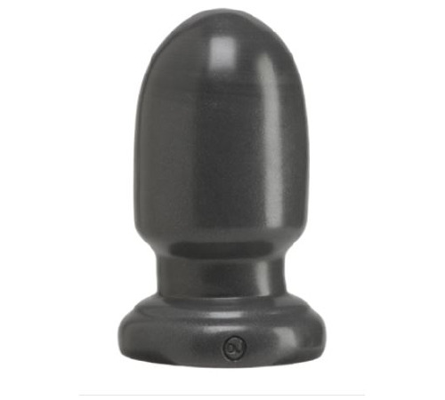 Анальна пробка для фістінгу Doc Johnson American Bombshell - Shell Shock S Gun Metal, діаметр 7,4 см