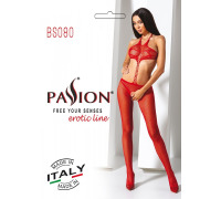 Відкритий бодістокінг Passion BS080 red