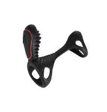 Вибронасадка на член Adrien Lastic Gladiator с пультом ДУ, стимуляция клитора и точки G, 2 мотора